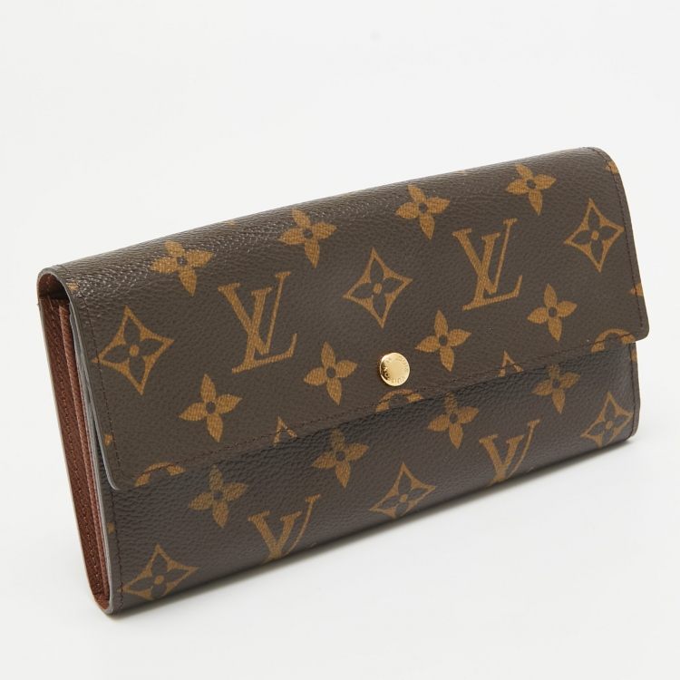 Pre Owned Louis Vuitton Monogram Canvas Sarah Wallet