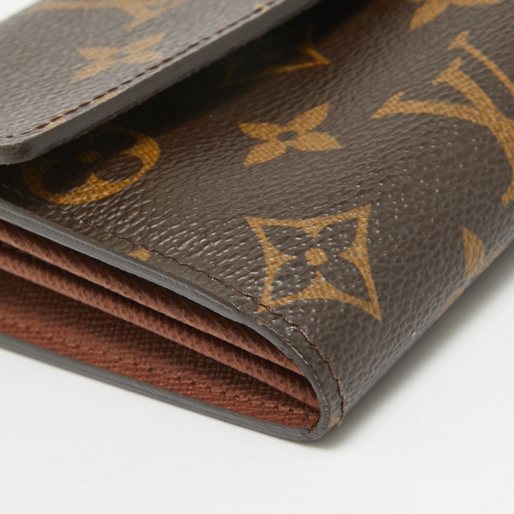 Pre Owned Louis Vuitton Monogram Canvas Sarah Wallet