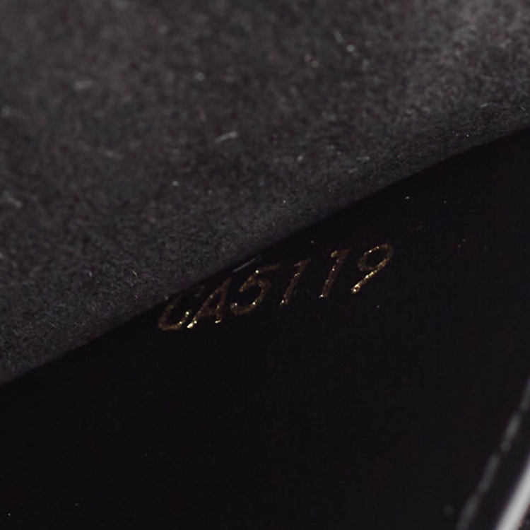 Pre Owned Louis Vuitton Black Damier Ebene Canvas Vavin Chain Wallet 