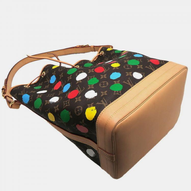 Pre Owned Louis Vuitton x Yayoi Kusama Monogram Painted Dots Noe Bucket Bag