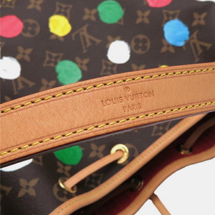 Pre Owned Louis Vuitton x Yayoi Kusama Monogram Painted Dots Noe Bucket Bag