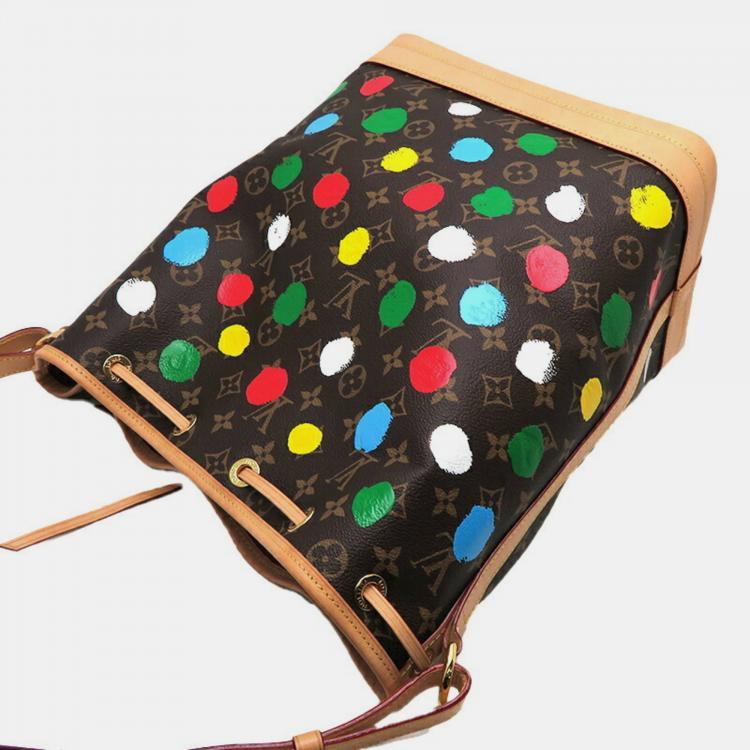 Pre Owned Louis Vuitton x Yayoi Kusama Monogram Painted Dots Noe Bucket Bag