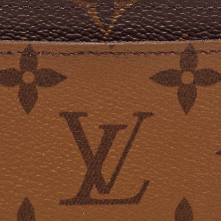 Pre Owned Louis Vuitton Monogram Reverse Canvas Card Holder