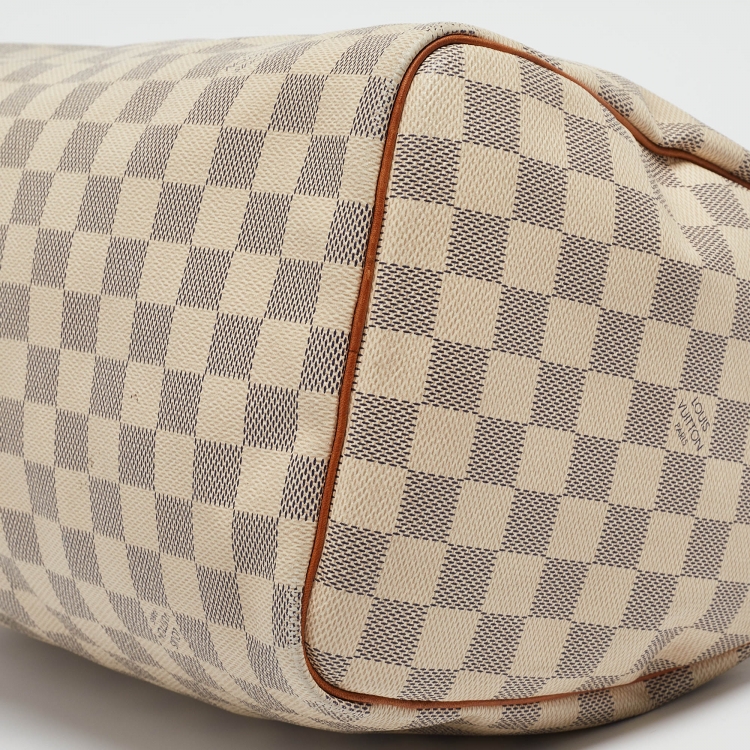 Pre Owned Louis Vuitton Damier Azur Canvas Speedy 30 Bag