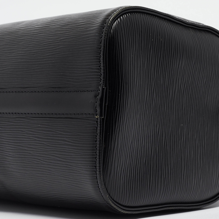 Pre Owned Louis Vuitton Black Epi Leather Speedy 25 Bag