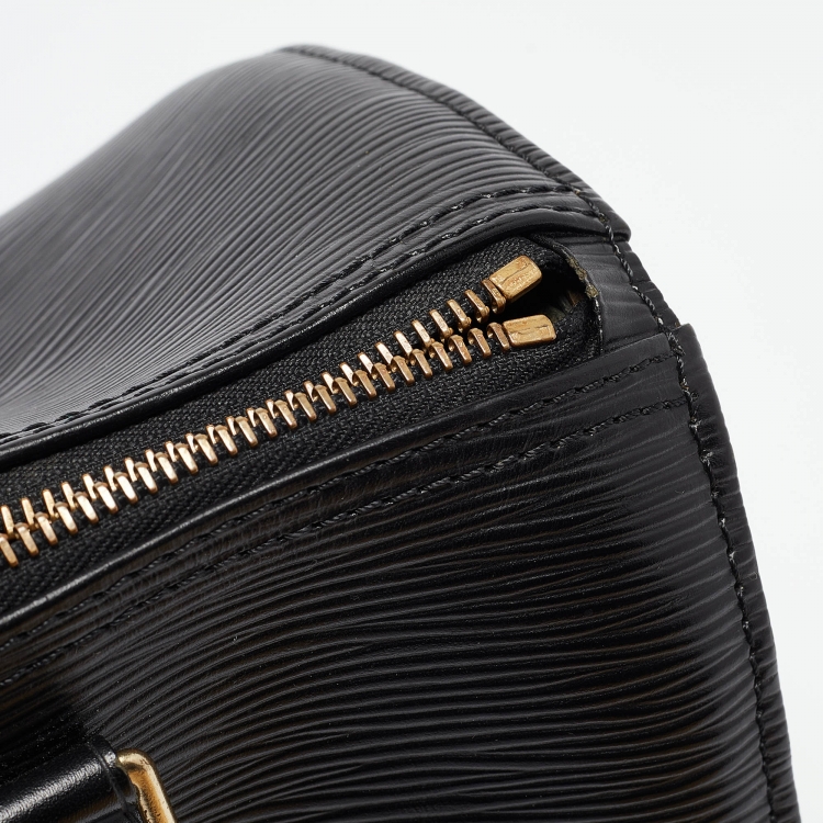 Pre Owned Louis Vuitton Black Epi Leather Speedy 25 Bag