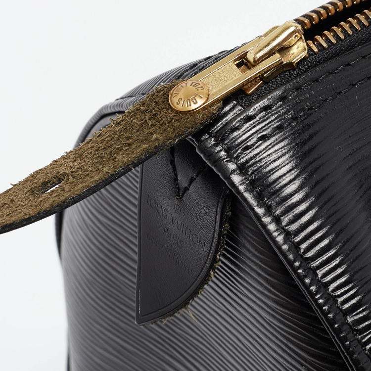 Pre Owned Louis Vuitton Black Epi Leather Speedy 25 Bag