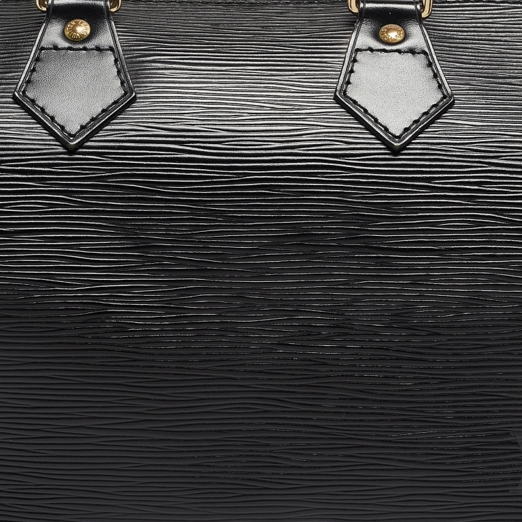 Pre Owned Louis Vuitton Black Epi Leather Speedy 25 Bag