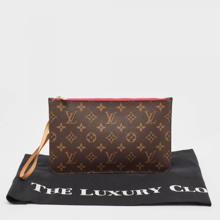 Pre Owned Louis Vuitton Monogram Canvas Zip Pouch