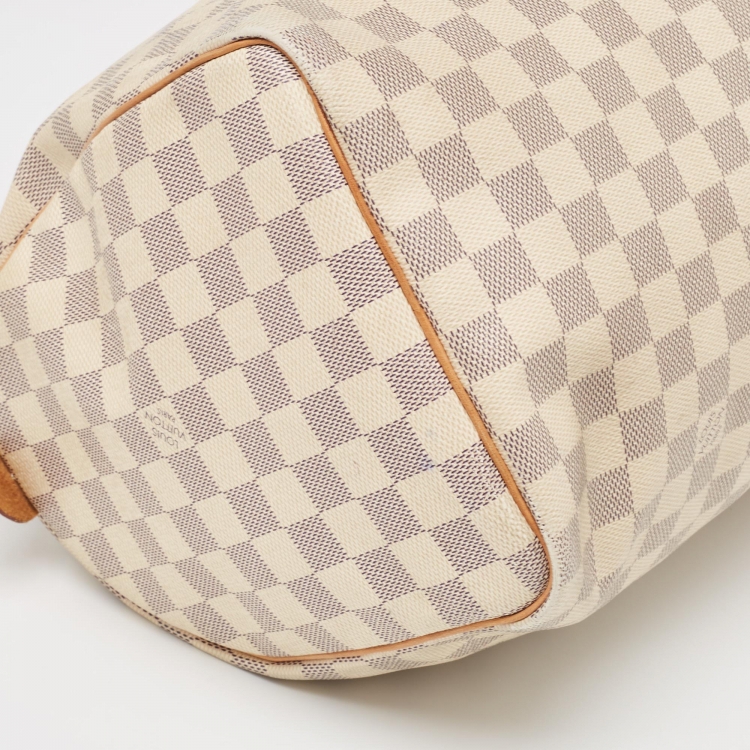 Pre Owned Louis Vuitton Damier Azur Canvas Speedy 35 Bag