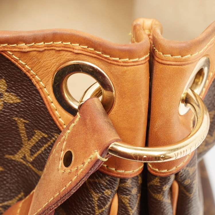 Pre Owned Louis Vuitton Monogram Canvas and Leather Galliera PM Bag