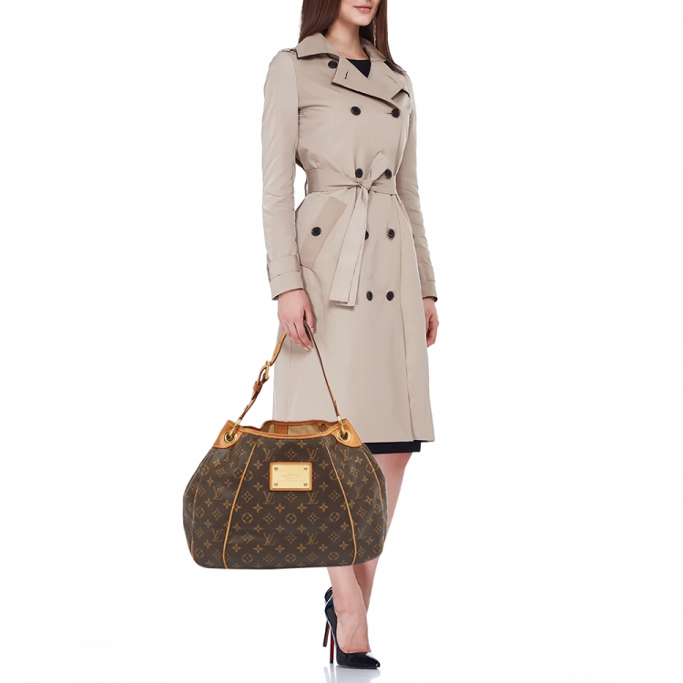 Pre Owned Louis Vuitton Monogram Canvas and Leather Galliera PM Bag