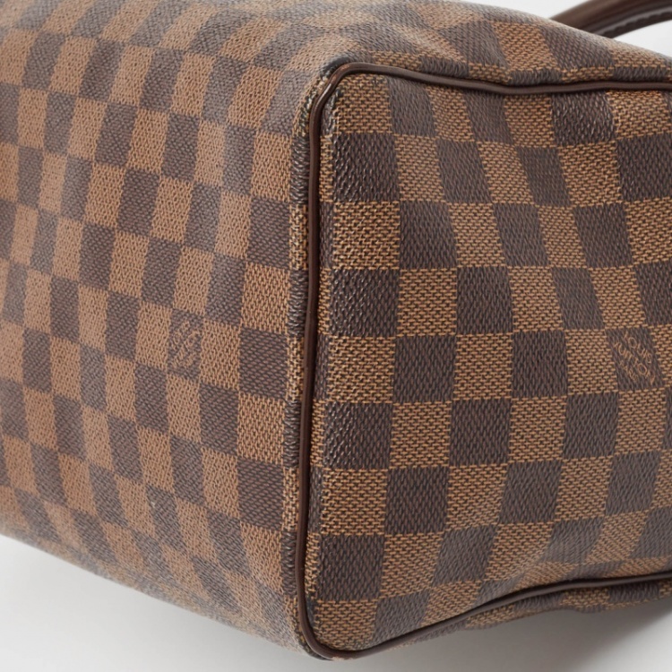 Pre Owned Louis Vuitton Damier Ebene Canvas Speedy 25 Bag