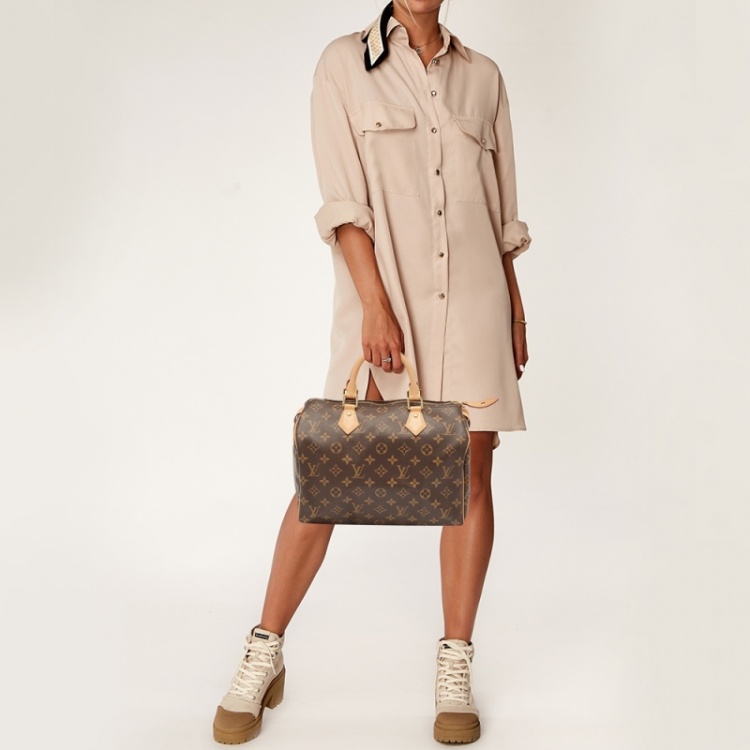 Pre Owned Louis Vuitton Monogram Canvas Speedy 30 Bag