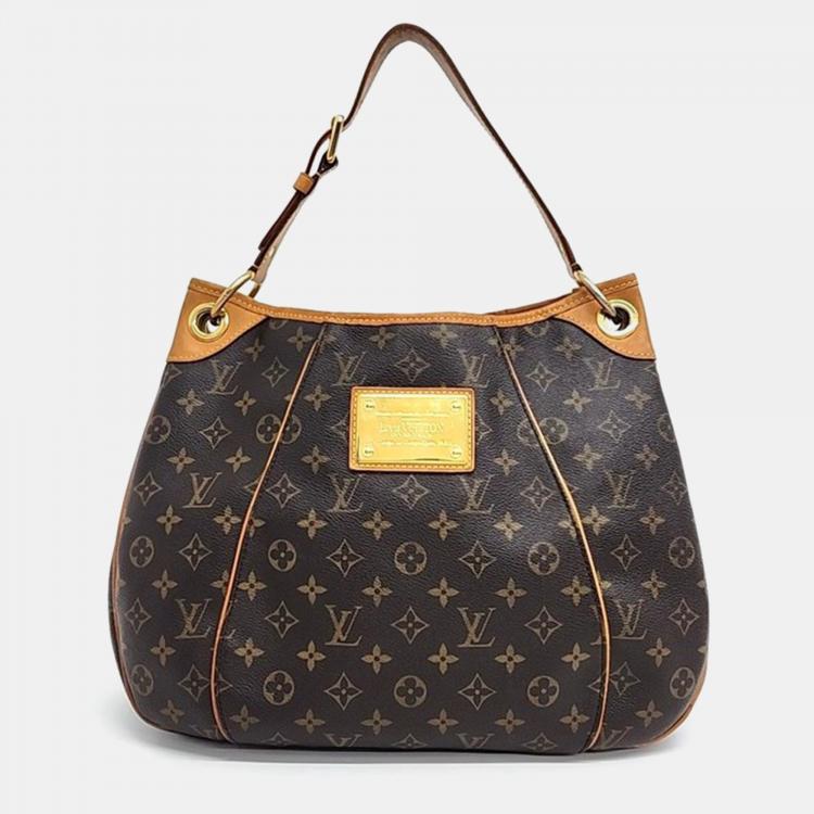 Pre Owned Louis Vuitton Brown Monogram Canvas Galliera PM Shoulder Bag