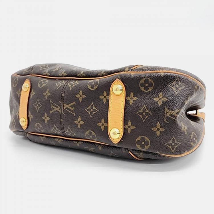 Pre Owned Louis Vuitton Brown Monogram Canvas Galliera PM Shoulder Bag