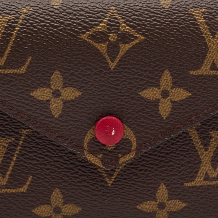 Pre Owned Louis Vuitton Aurore Monogram Canvas Victorine Compact Wallet
