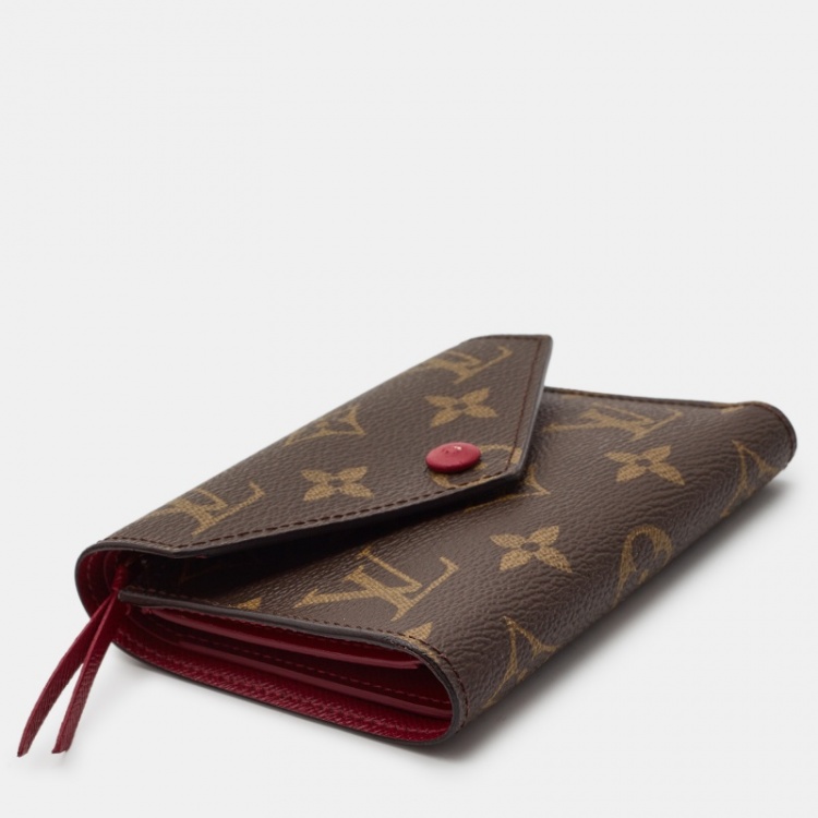Pre Owned Louis Vuitton Aurore Monogram Canvas Victorine Compact Wallet