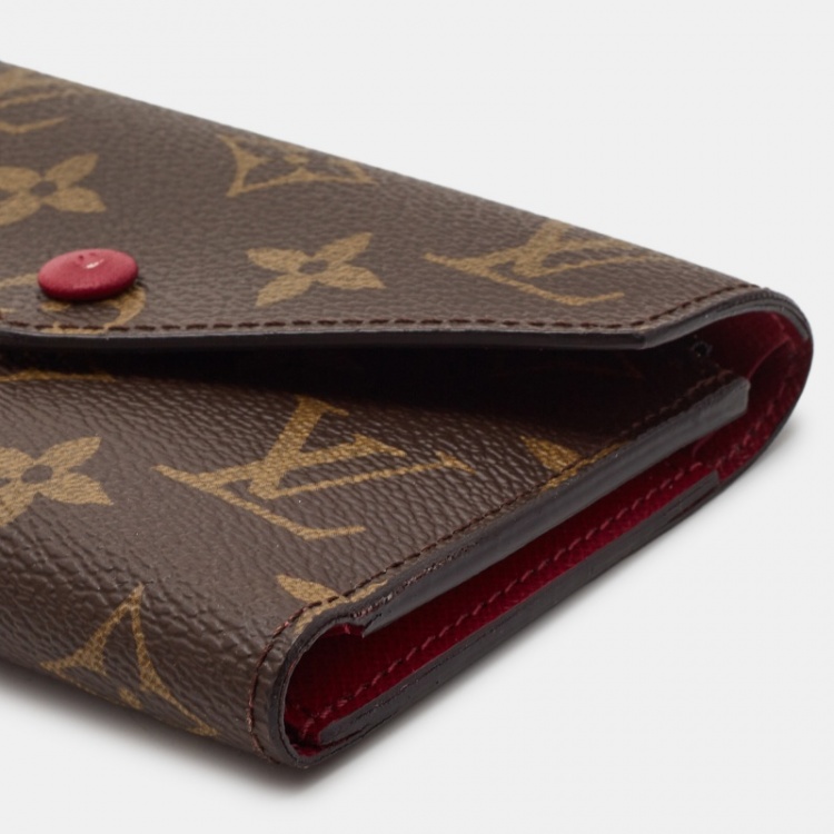 Pre Owned Louis Vuitton Aurore Monogram Canvas Victorine Compact Wallet