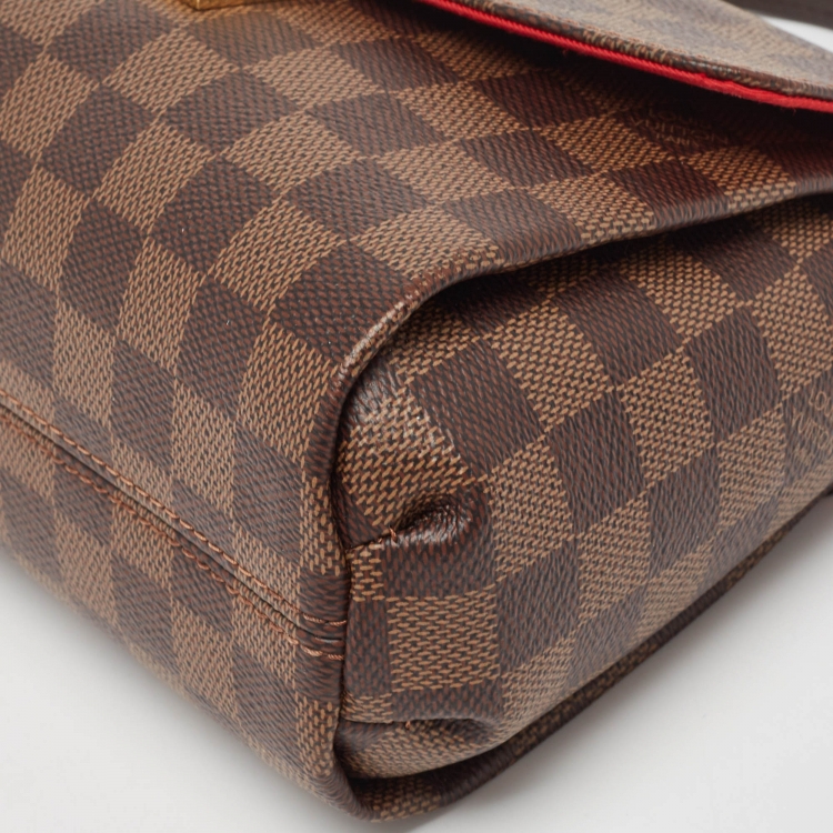 Pre Owned Louis Vuitton Damier Ebene Canvas Croisette Bag