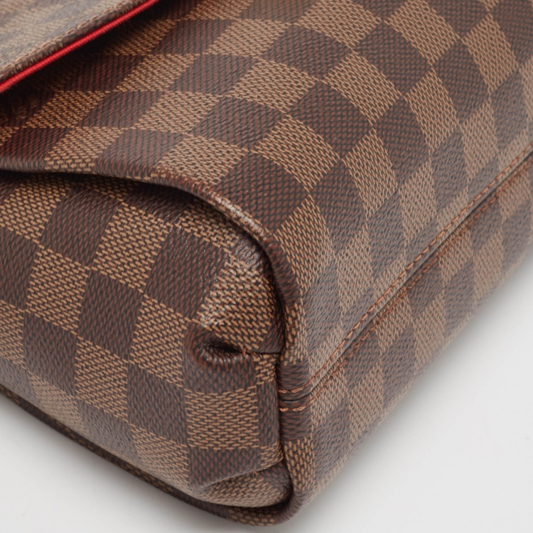 Pre Owned Louis Vuitton Damier Ebene Canvas Croisette Bag