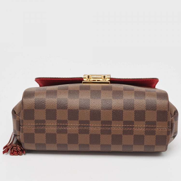 Pre Owned Louis Vuitton Damier Ebene Canvas Croisette Bag