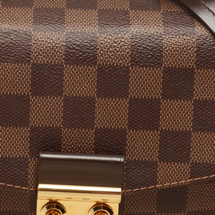 Pre Owned Louis Vuitton Damier Ebene Canvas Croisette Bag