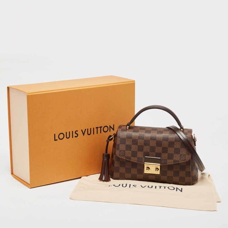 Pre Owned Louis Vuitton Damier Ebene Canvas Croisette Bag