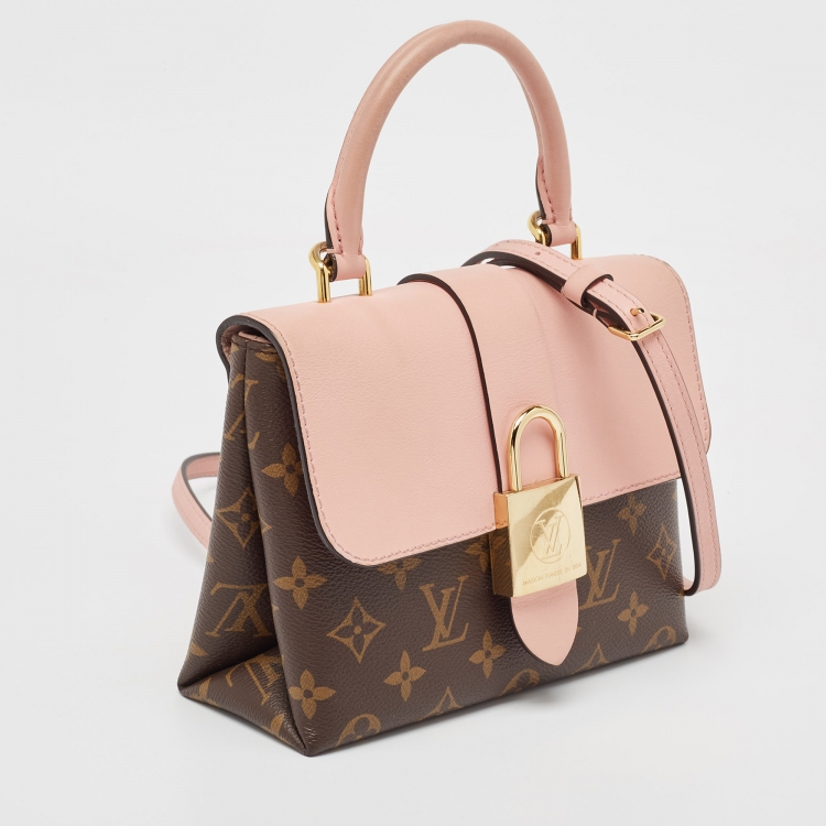 Pre Owned Louis Vuitton Rose Poudre Monogram Canvas Locky BB Bag