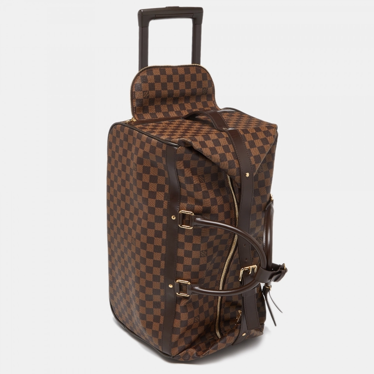 Pre Owned Louis Vuitton Damier Ebene Canvas Eole 50 Rolling Luggage