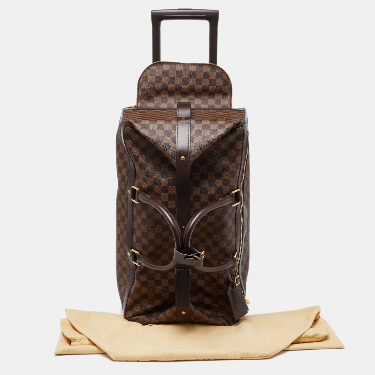 Pre Owned Louis Vuitton Damier Ebene Canvas Eole 50 Rolling Luggage