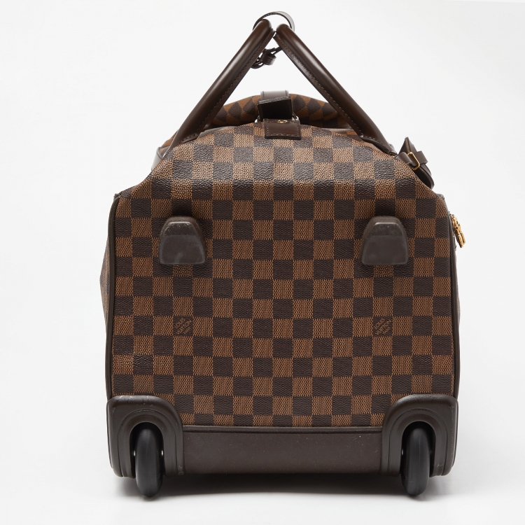 Pre Owned Louis Vuitton Damier Ebene Canvas Eole 50 Rolling Luggage