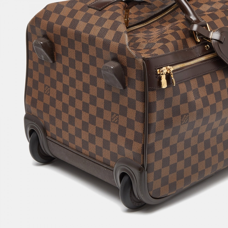 Pre Owned Louis Vuitton Damier Ebene Canvas Eole 50 Rolling Luggage