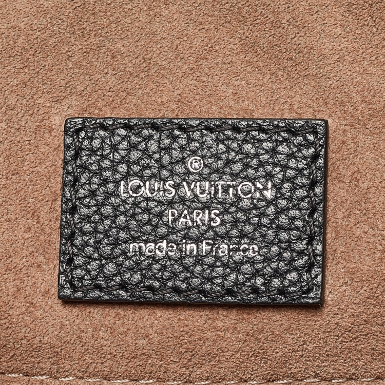 Pre Owned Louis Vuitton Black Monogram Mahina Leather Babylone Chain BB Bag