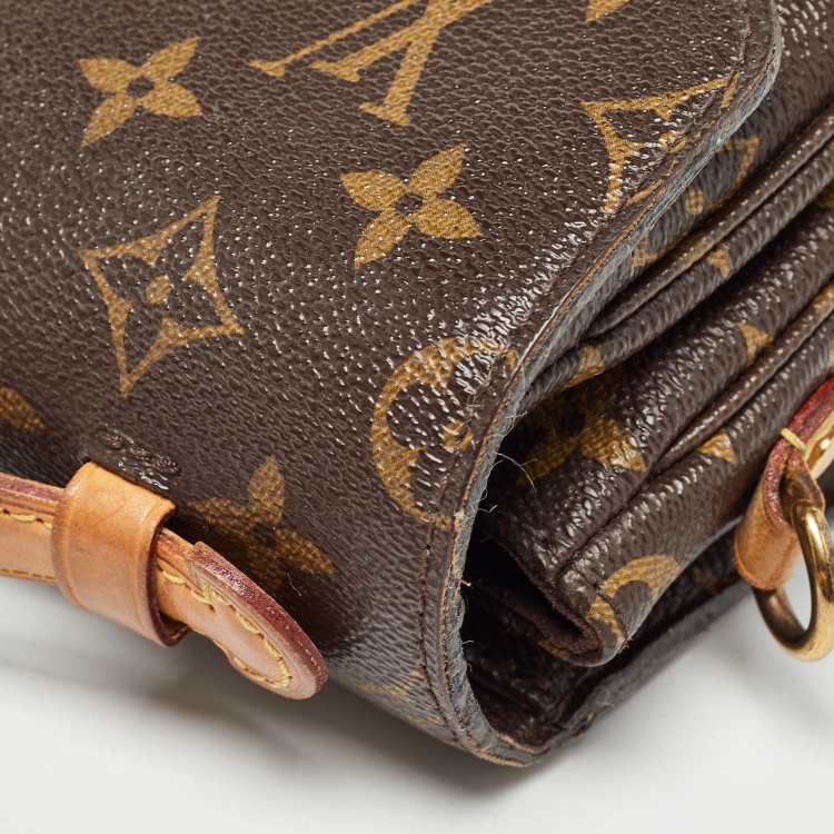 Pre Owned Louis Vuitton Monogram Canvas Pochette Metis Bag