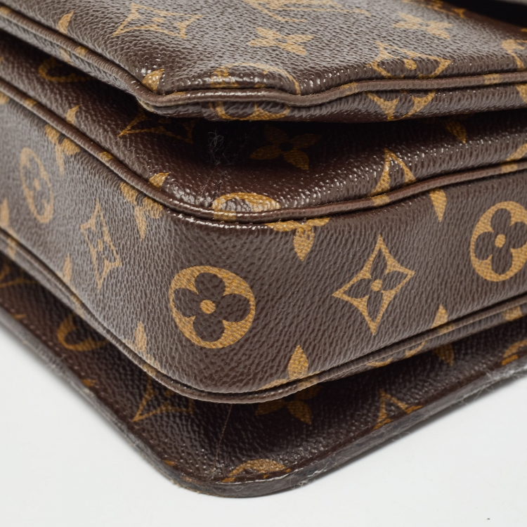 Pre Owned Louis Vuitton Monogram Canvas Pochette Metis Bag