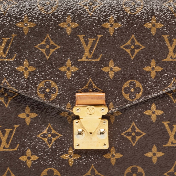 Pre Owned Louis Vuitton Monogram Canvas Pochette Metis Bag