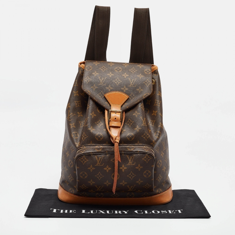 Pre Owned Louis Vuitton Monogram Canvas Montsouris GM Bag