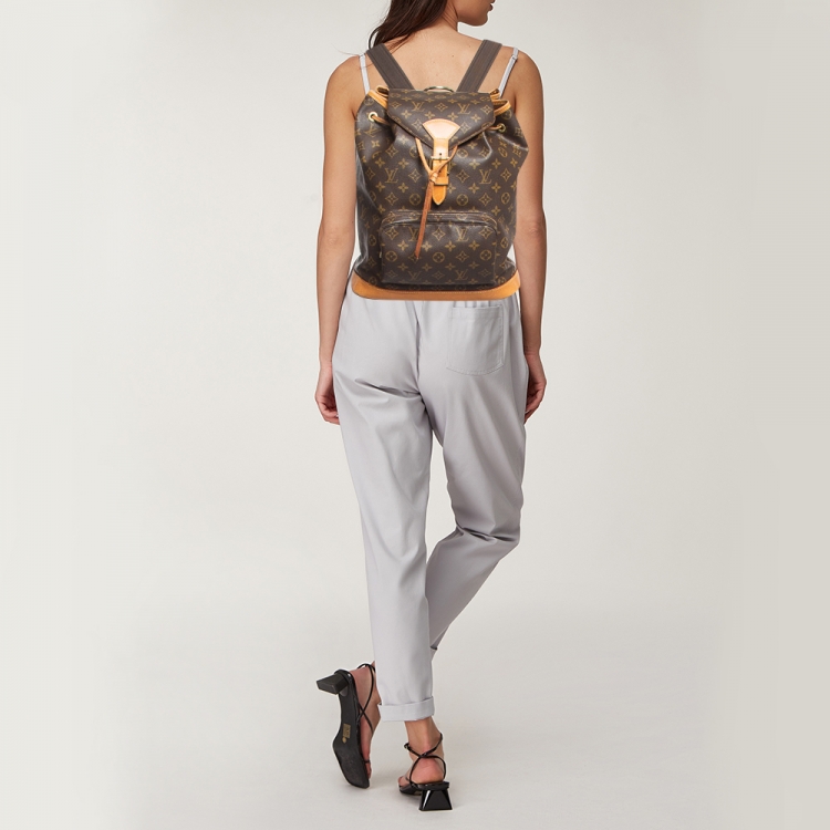 Pre Owned Louis Vuitton Monogram Canvas Montsouris GM Bag