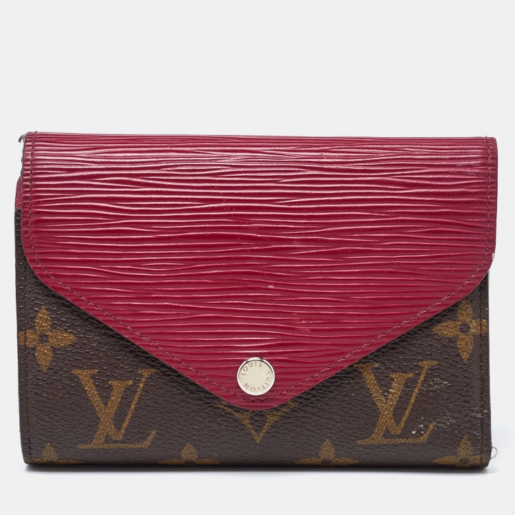 Louis Vuitton Epi Leather and Monogram Canvas Marie-Lou Compact Wallet ...