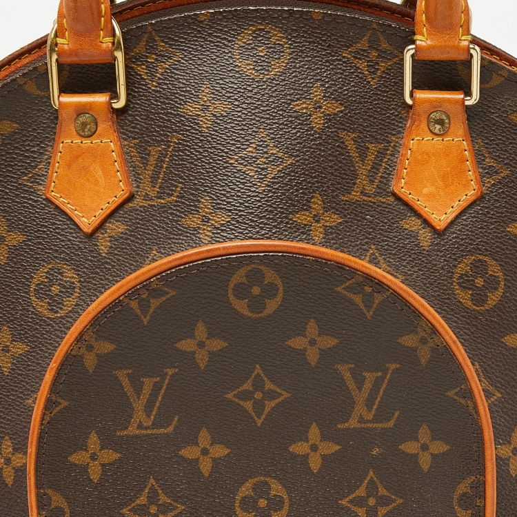 Pre Owned Louis Vuitton Brown Canvas Monogram Ellipse MM Bag