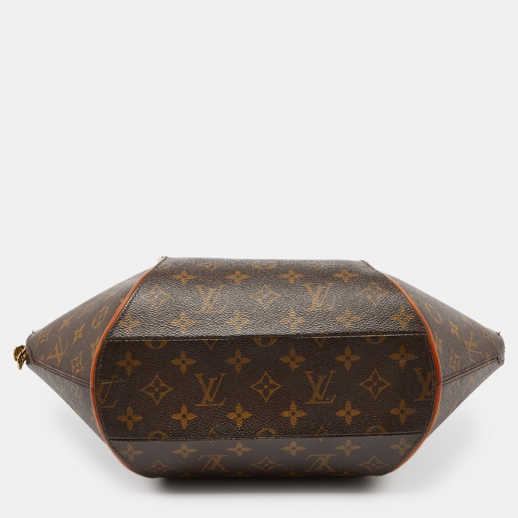 Pre Owned Louis Vuitton Brown Canvas Monogram Ellipse MM Bag
