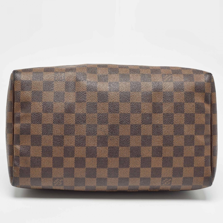 Pre Owned Louis Vuitton Damier Ebene Canvas Speedy 30 Bag