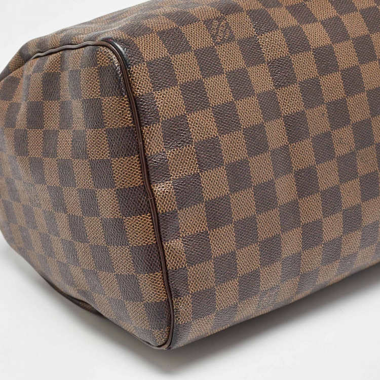 Pre Owned Louis Vuitton Damier Ebene Canvas Speedy 30 Bag