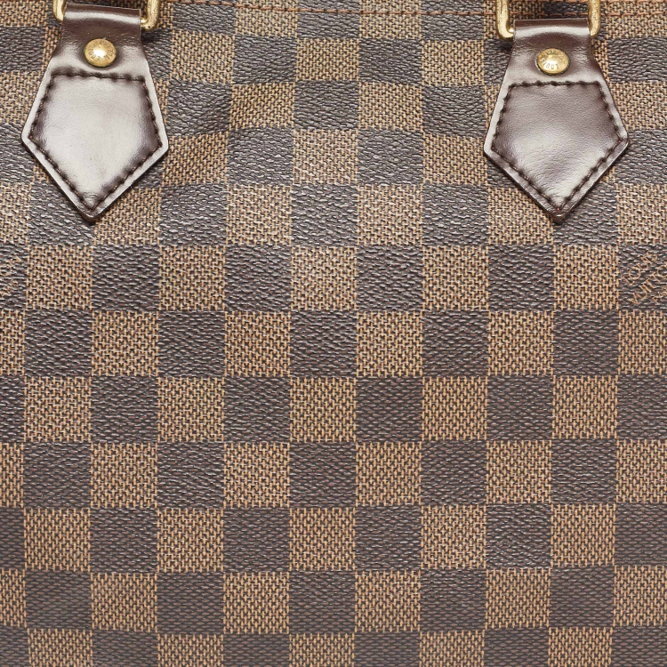 Pre Owned Louis Vuitton Damier Ebene Canvas Speedy 30 Bag