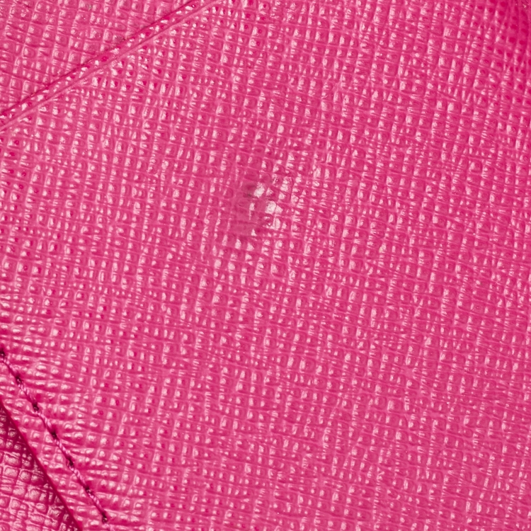 Pre Owned Louis Vuitton Indigo/Hot Pink Epi Leather Victorine Wallet