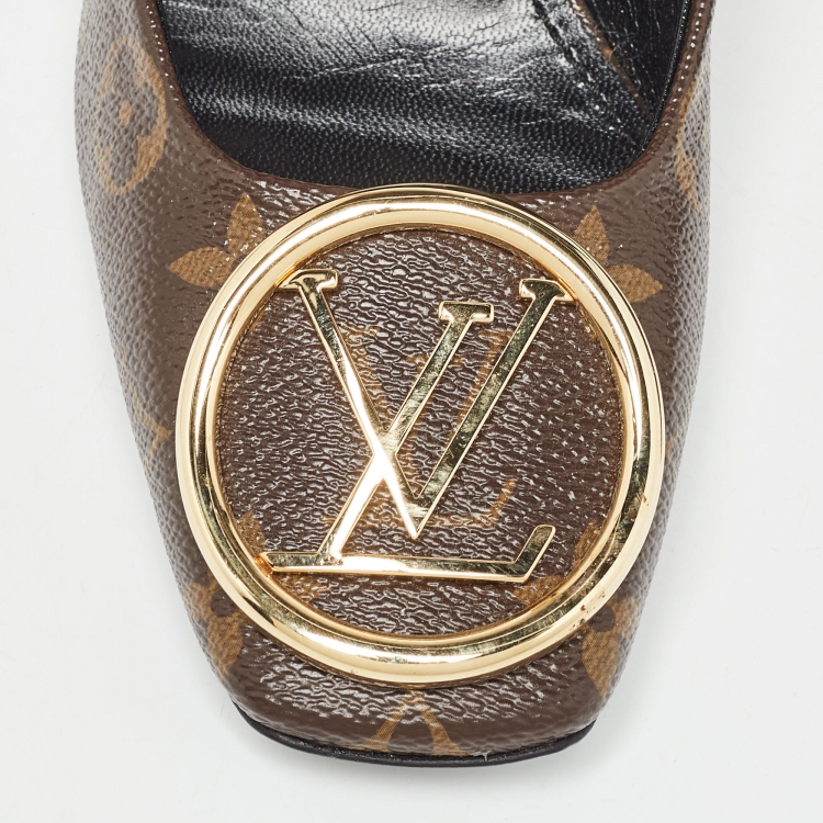 Pre Owned Louis Vuitton Monogram Canvas Madeleine Pumps Size 38.5