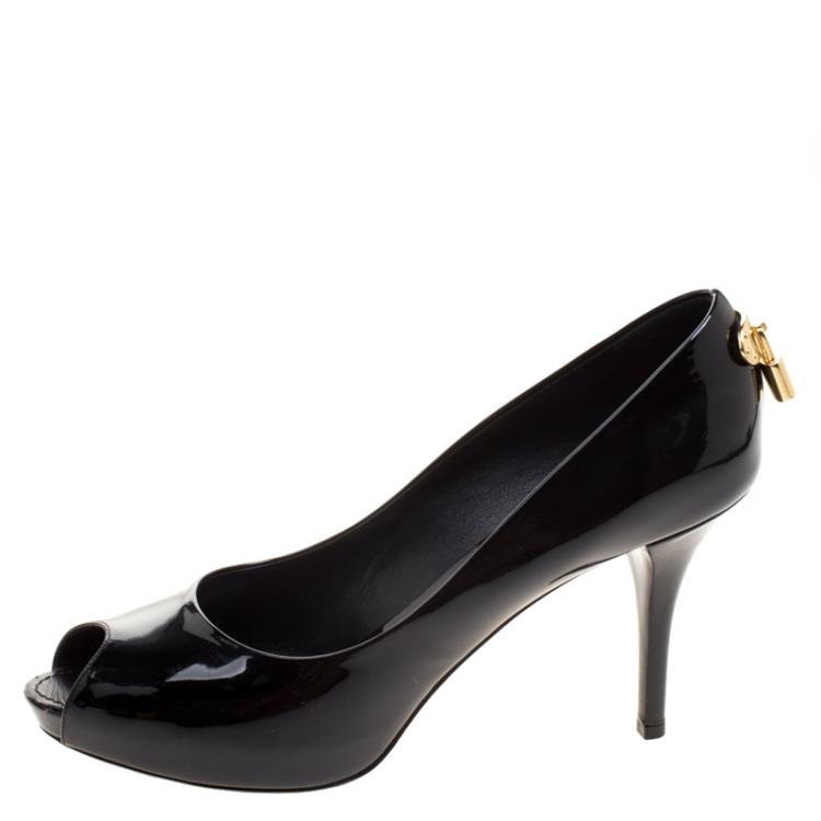 Louis Vuitton Eyeline Pump high heels black suede 40 LV or 10 US