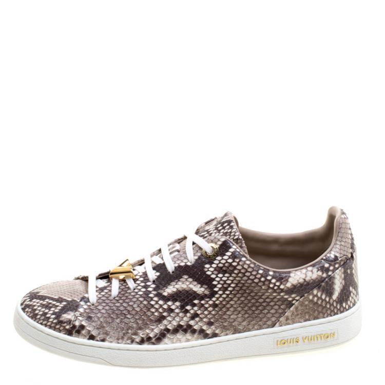 opføre sig Isolere tag på sightseeing Louis Vuitton Two Tone Python Leather Front Row Lace Up Sneakers Size 40 Louis  Vuitton | TLC