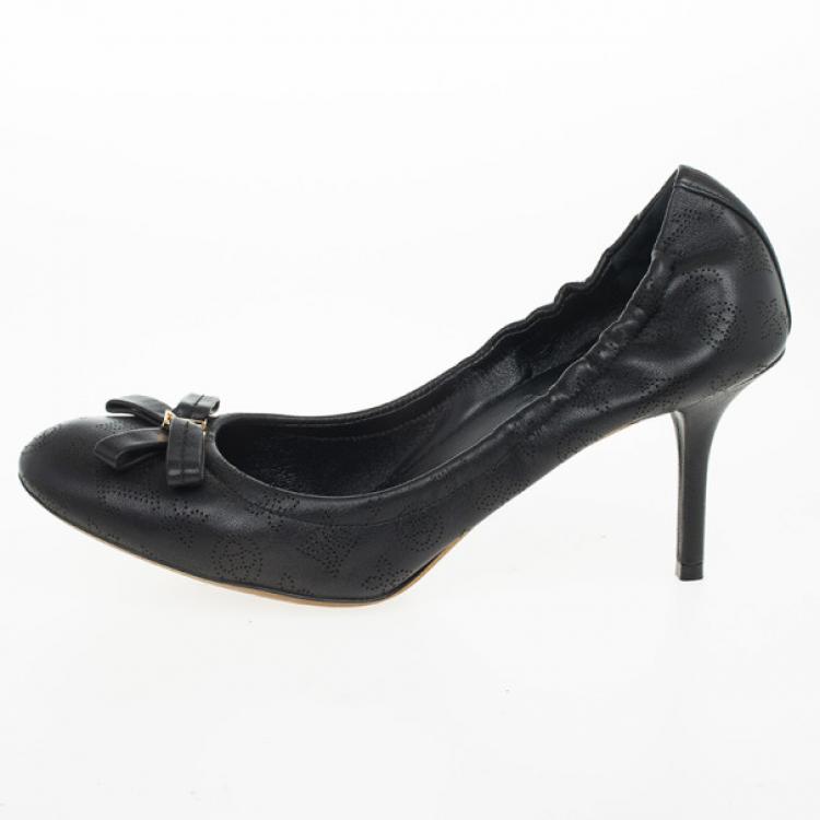 lv black heels